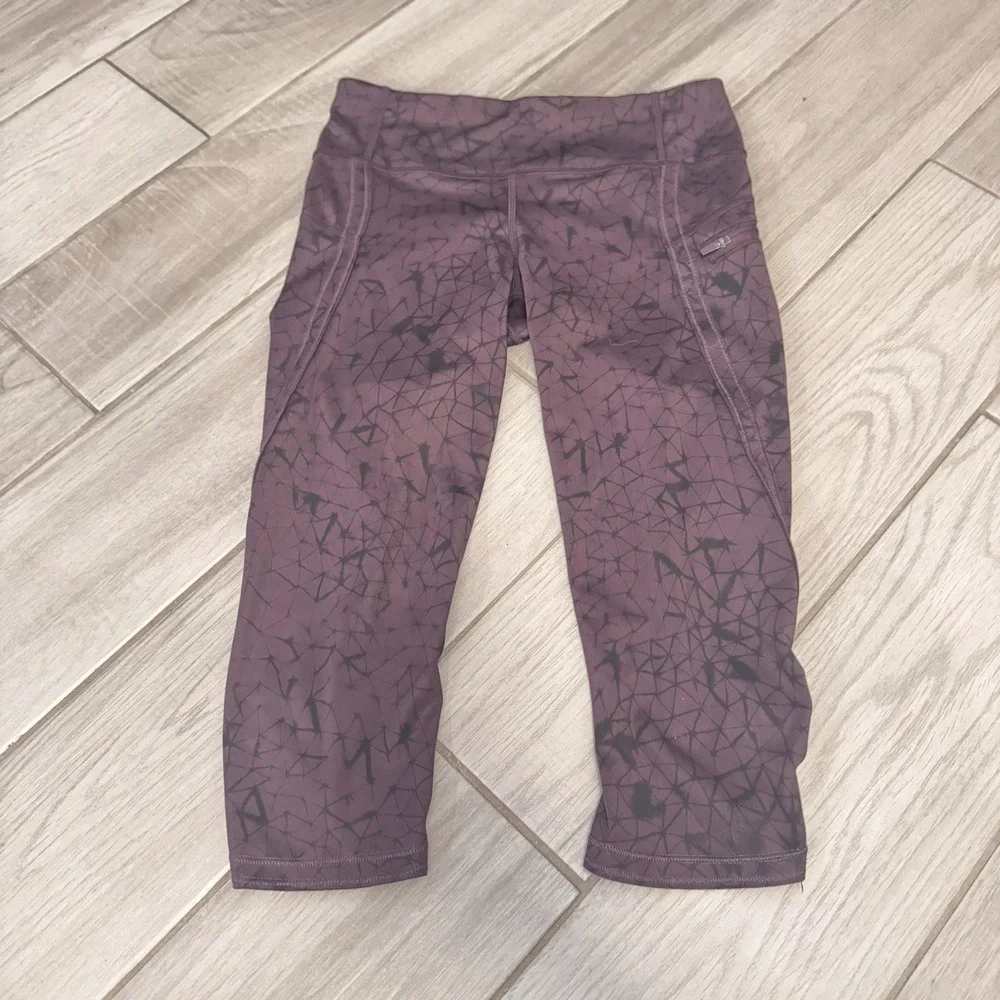 Lululemon Inspire‎ Tight II Mesh Full On Luxtreme Star Crushed Black Cherry Sz 4